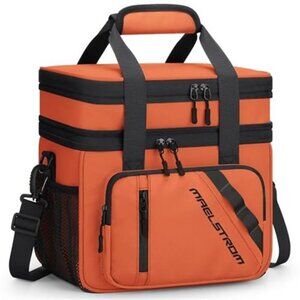 Insulated Lunch Bag 20L Expandable Double Deck for Men Women